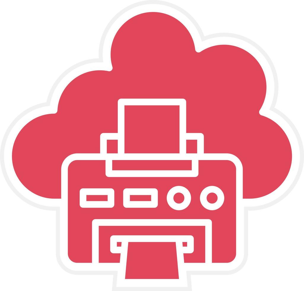 Printer Icon Style vector