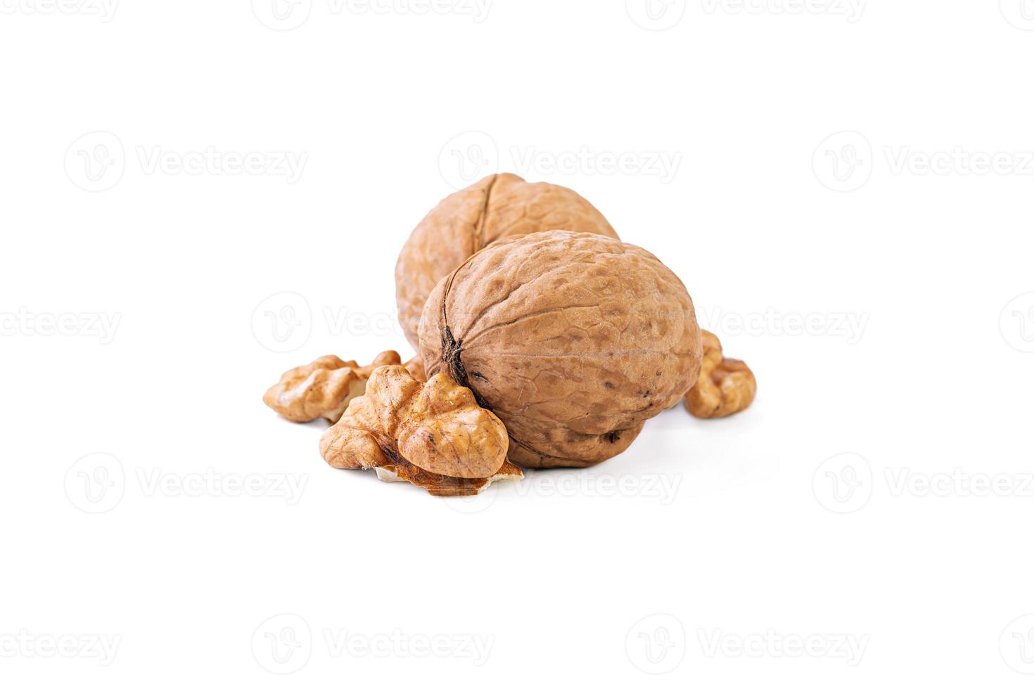 Walnuts isolated on a white background photo