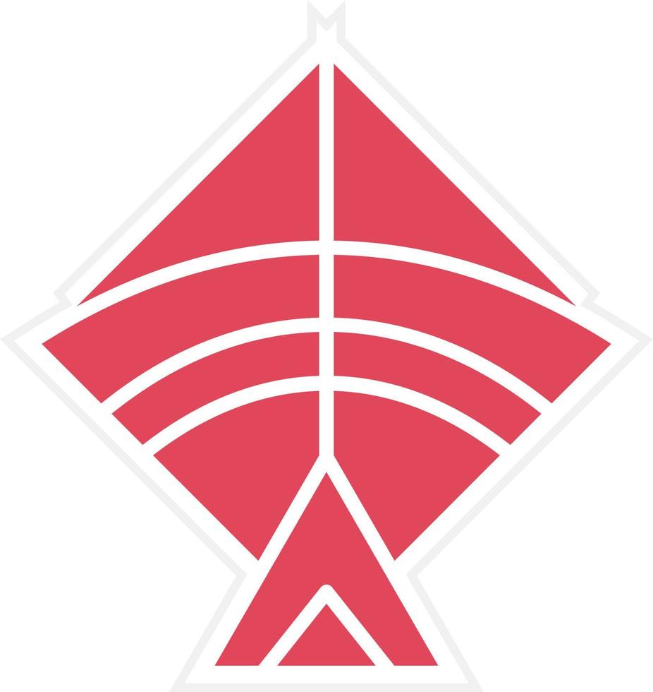 Kite Icon Style vector