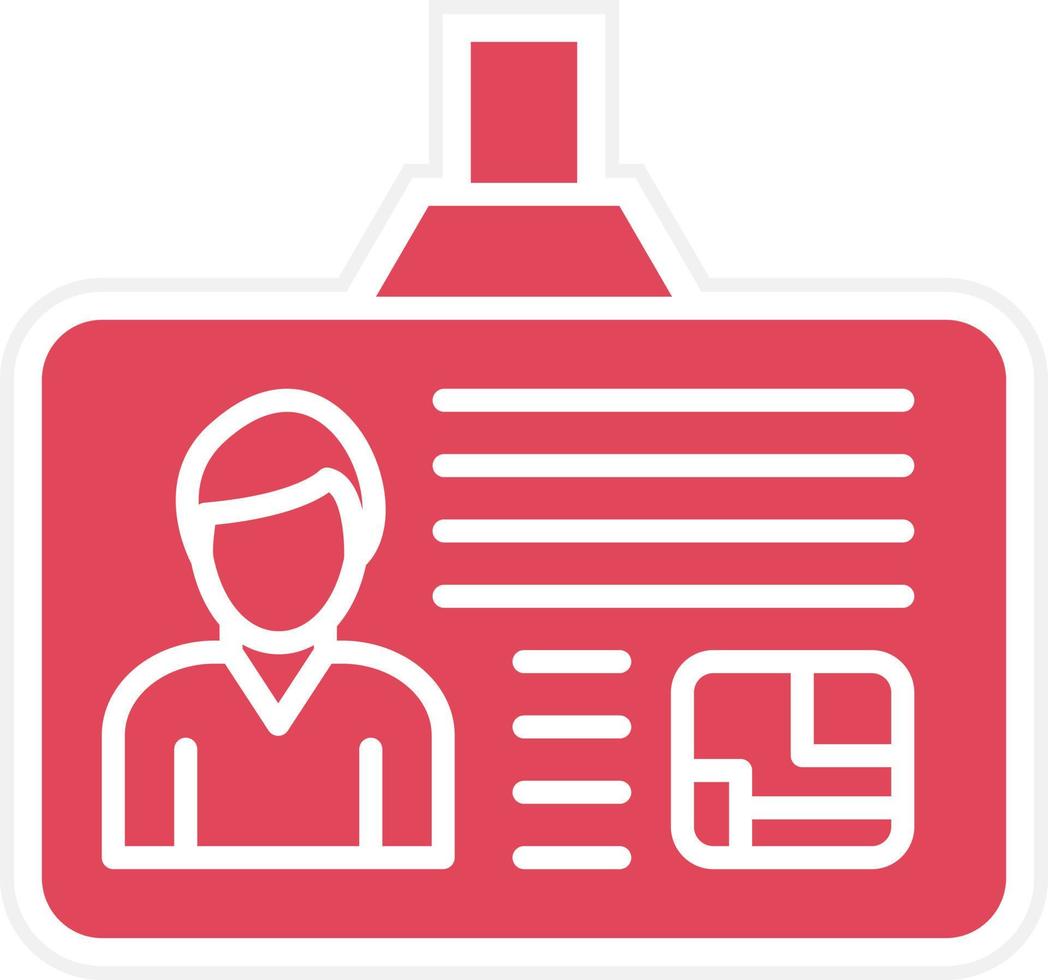 ID Card Icon Style vector