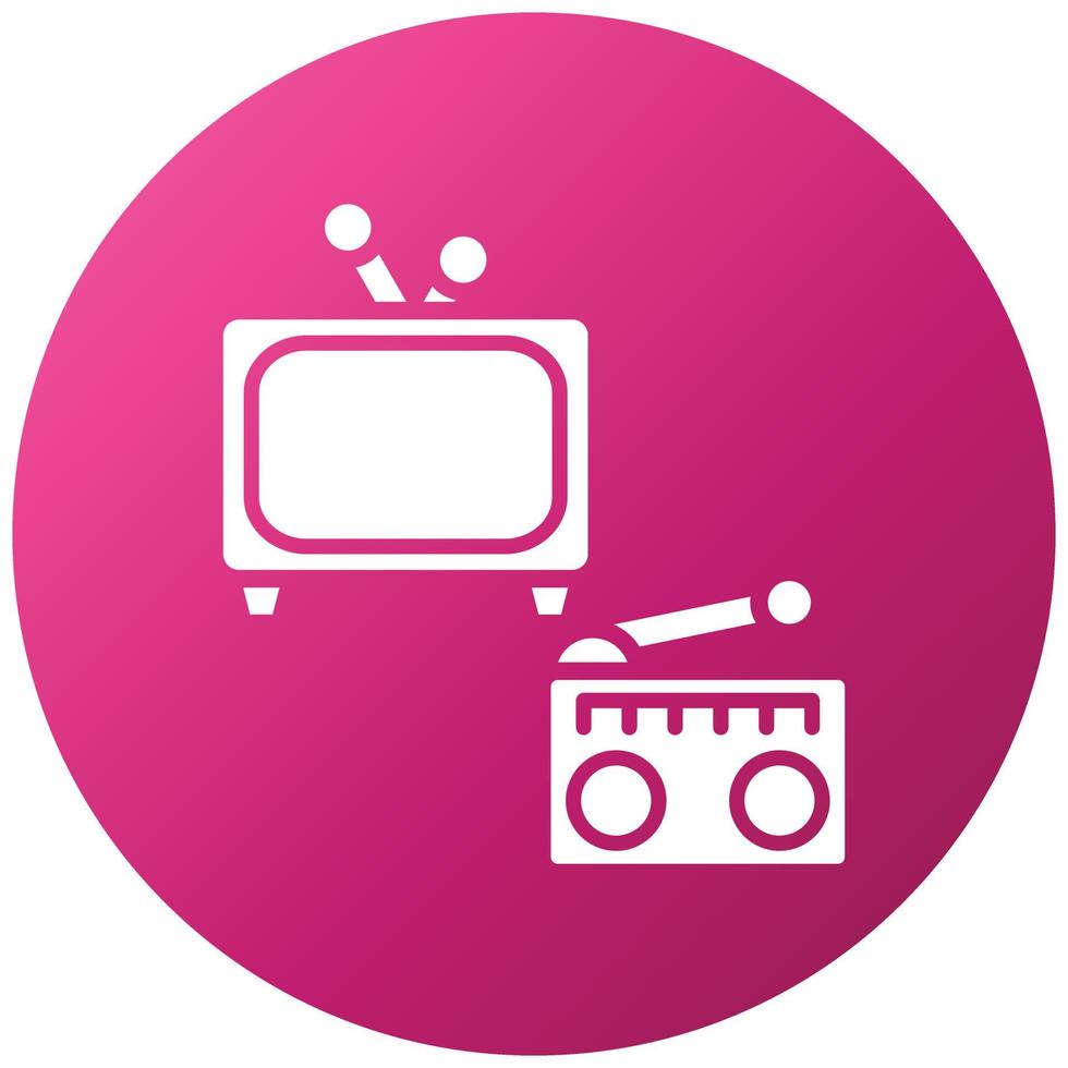 Mass Media Icon Style vector
