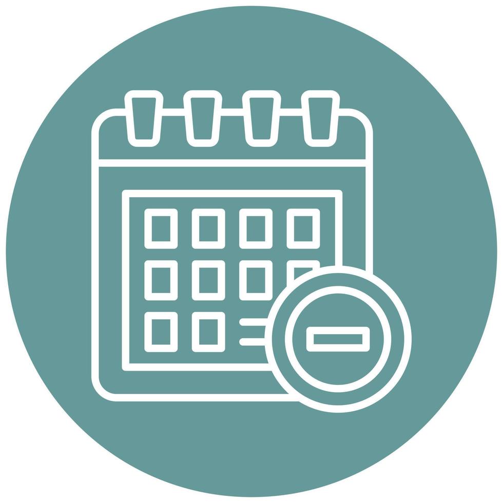 Remove Event Icon Style vector