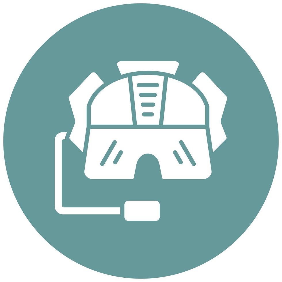 Pilot Helmet Icon Style vector