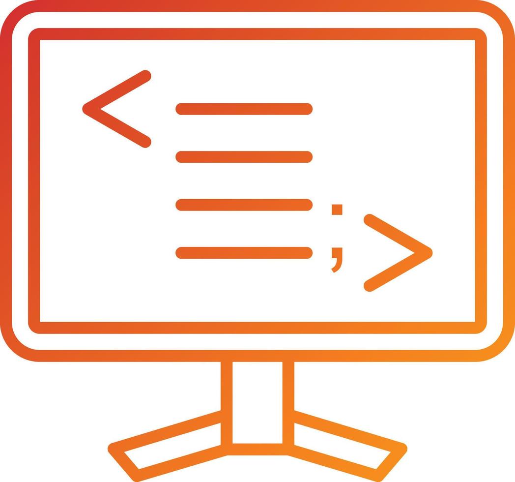 Web Programming Icon Style vector