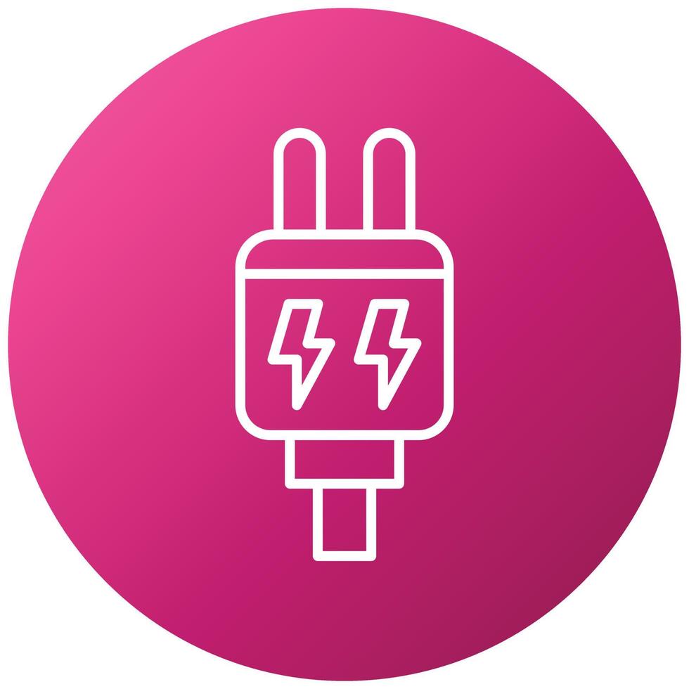 Power Plug Icon Style vector