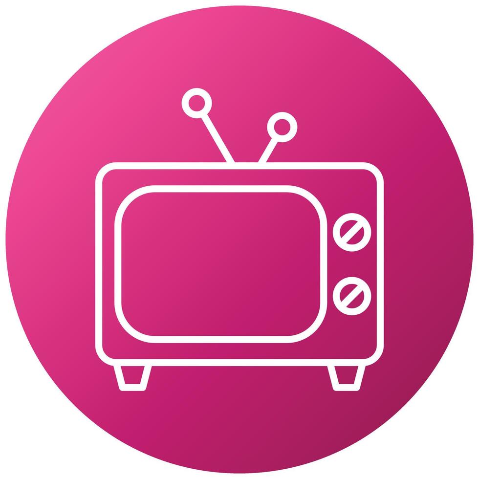 estilo de icono de televisión vector