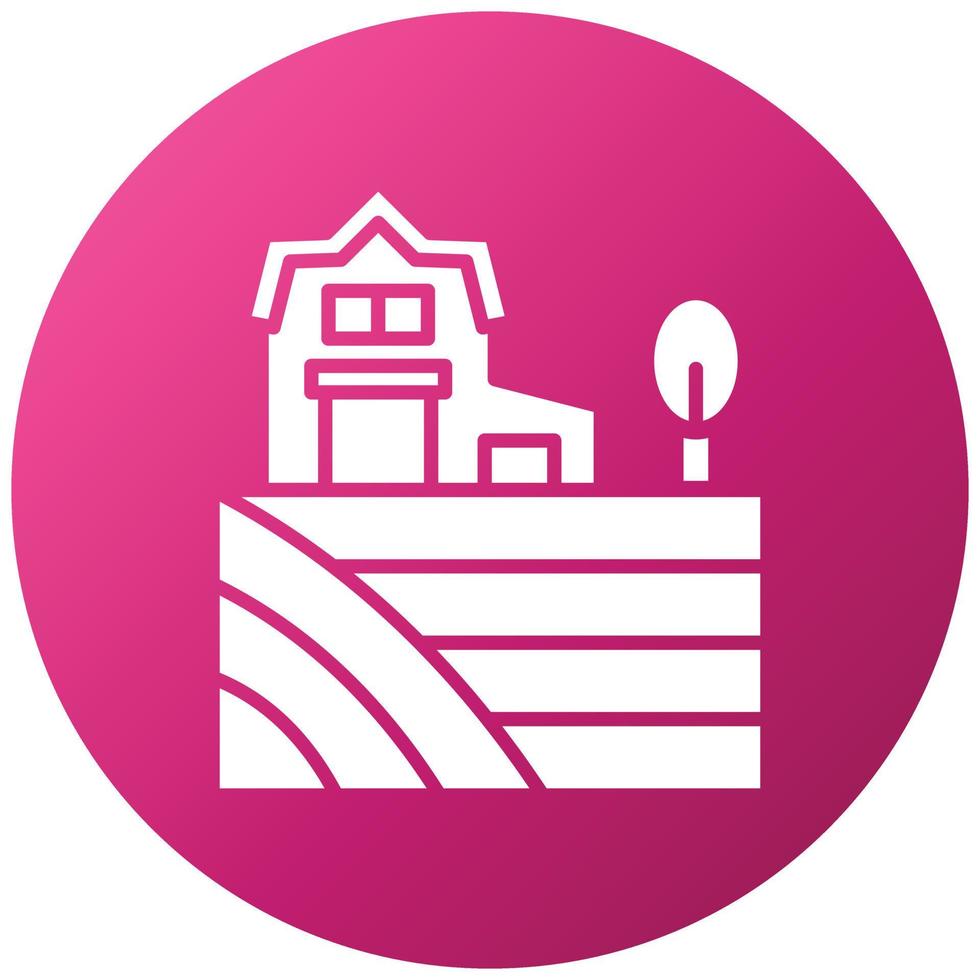 Field Icon Style vector