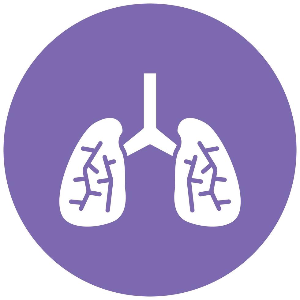 Lungs Icon Style vector