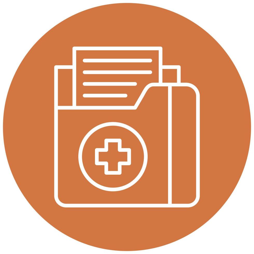 Medical Records Icon Style vector