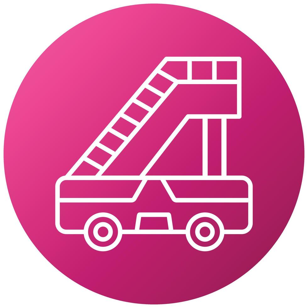 Aircraft Stairs Icon Style vector