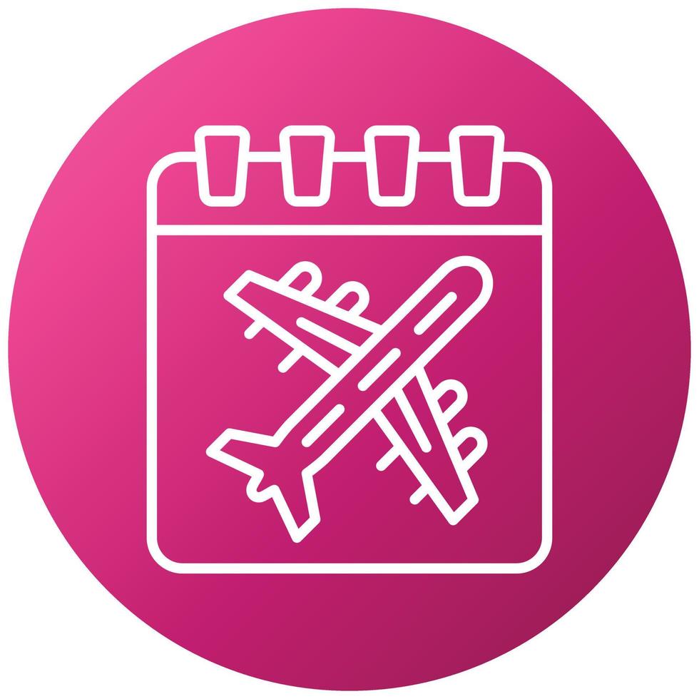 Travel Date Icon Style vector