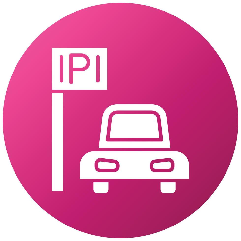 Parking Area Icon Style vector