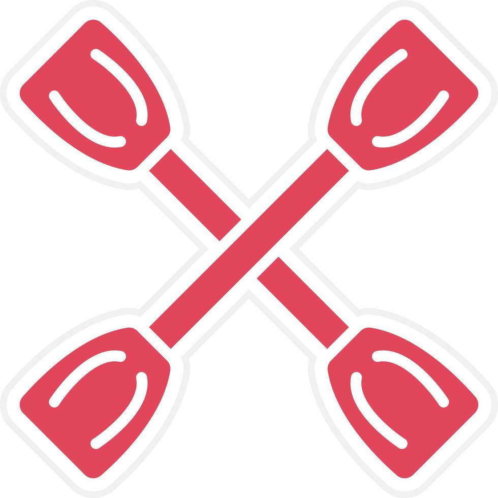 Paddles Icon Style vector