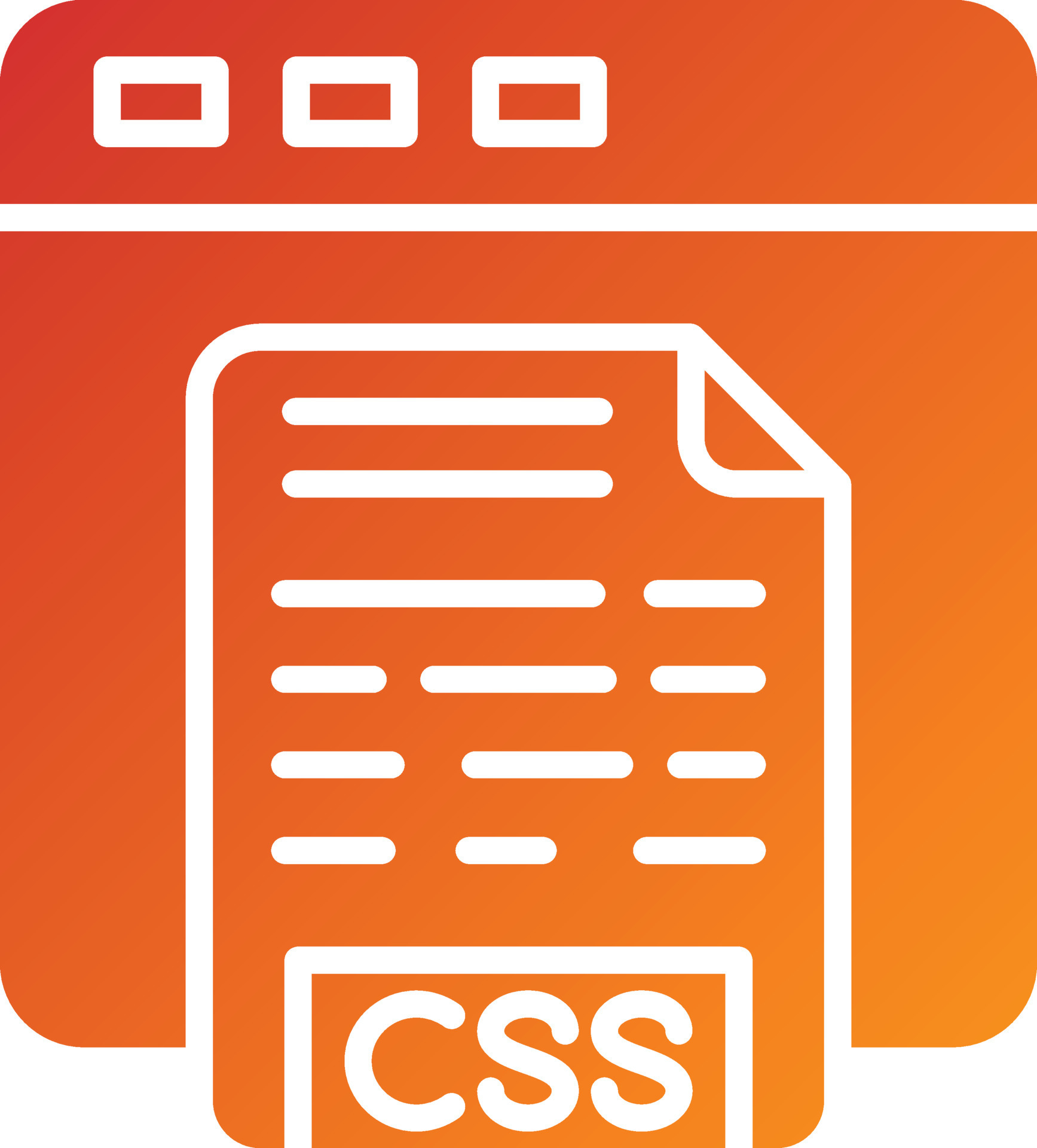 CSS Code Icon Style 7435433 Vector Art at Vecteezy
