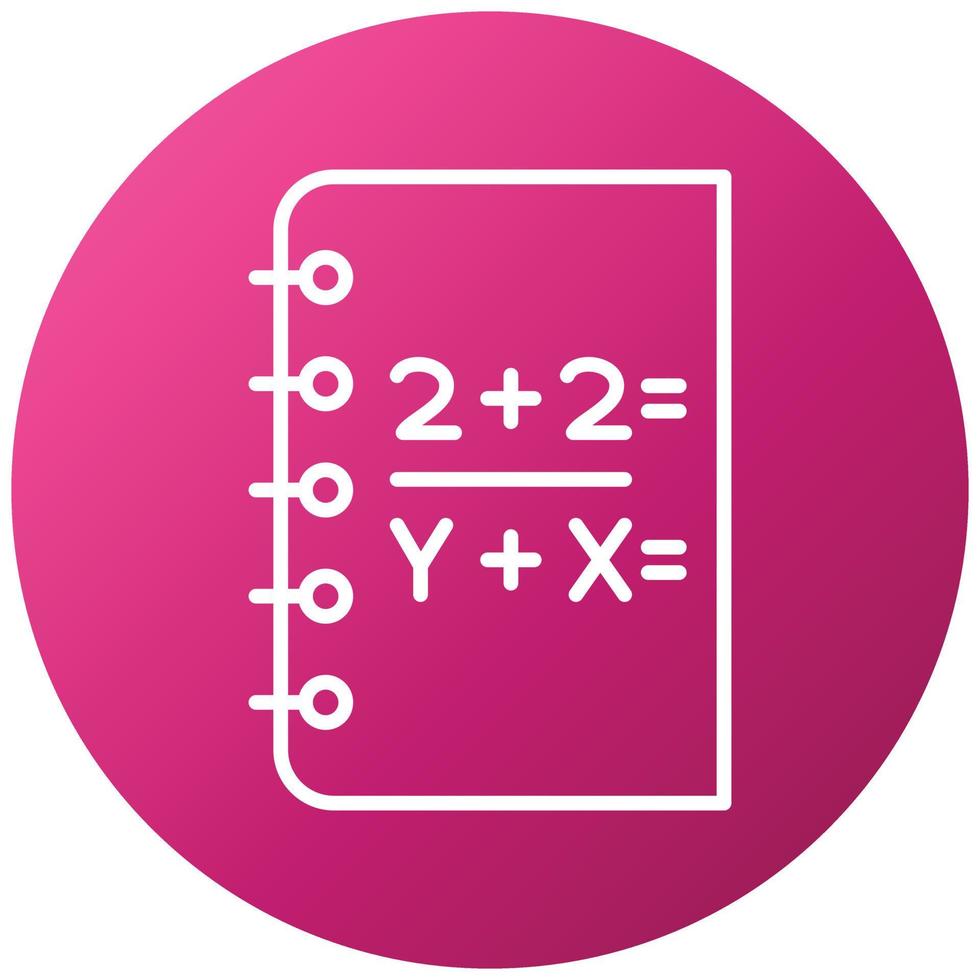 Mathematics Icon Style vector