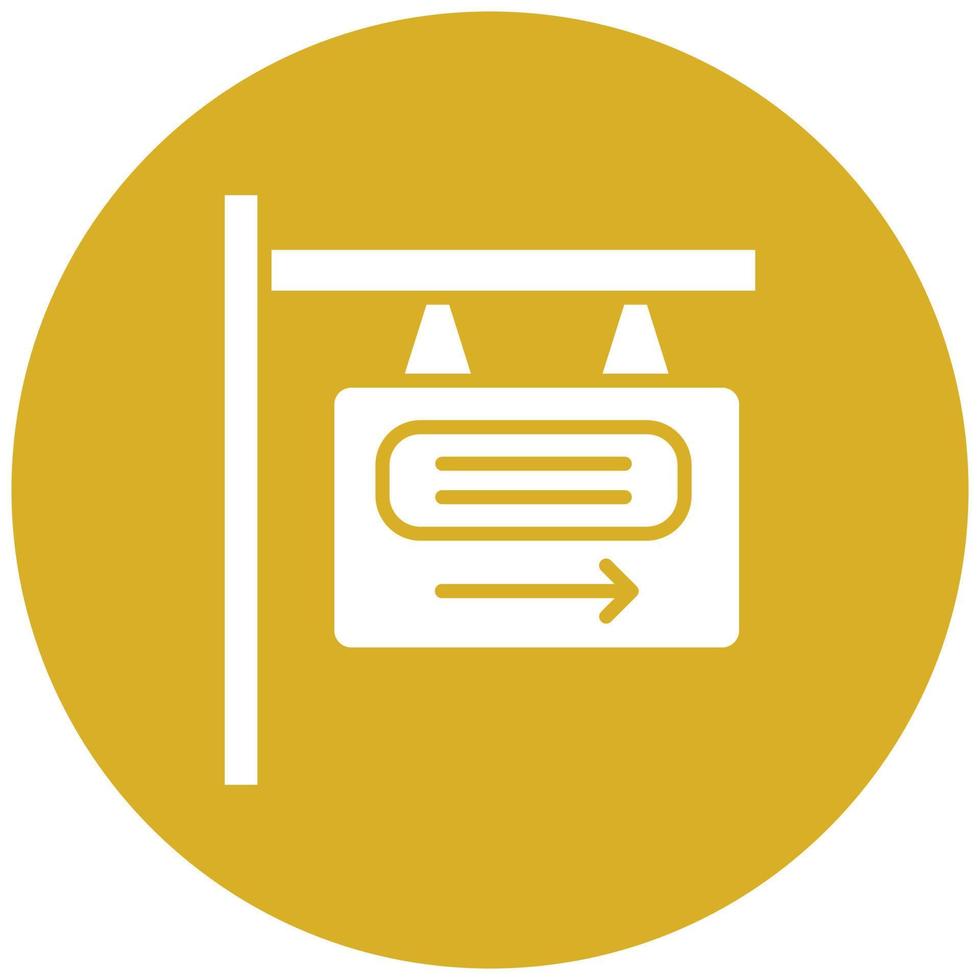 Signboard Icon Style vector