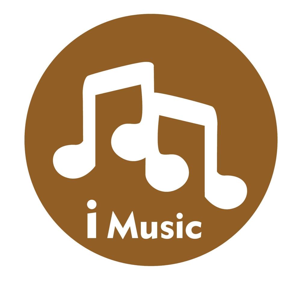 The logo of a music vector