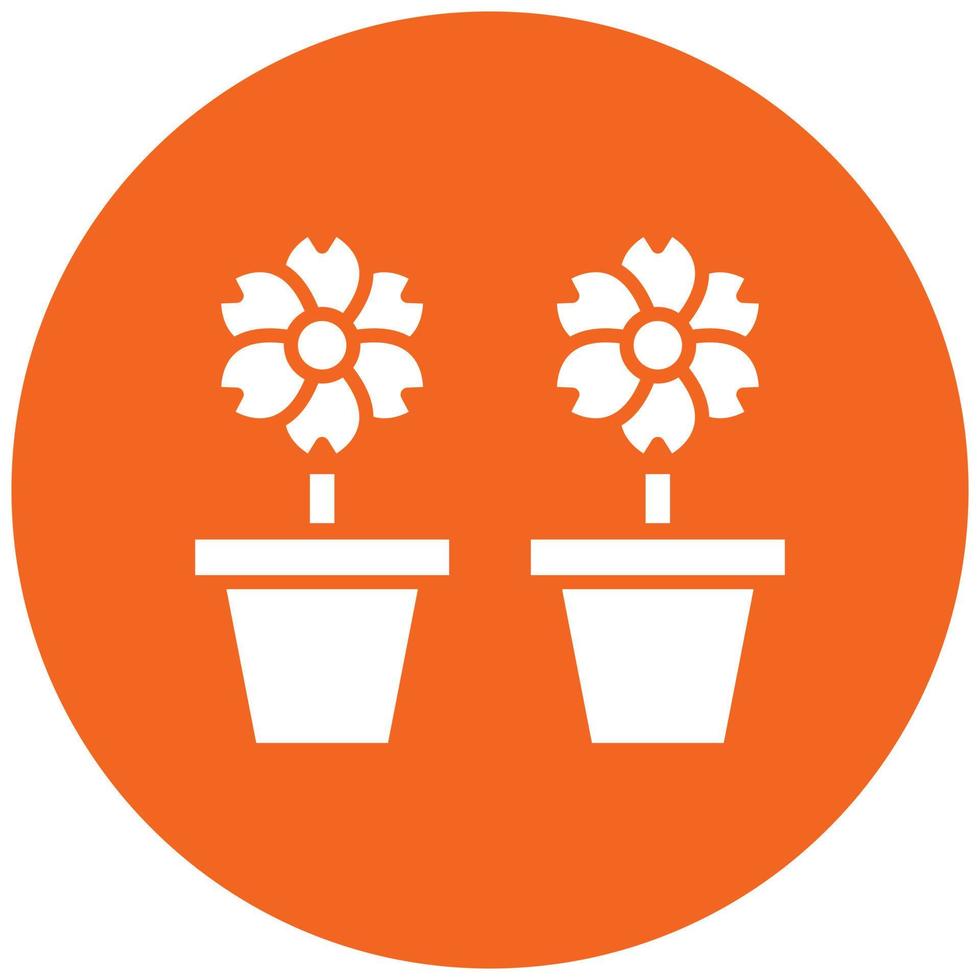 Flowers Icon Style vector