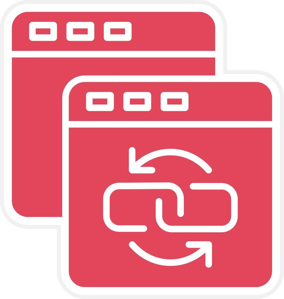 Backlink Icon Style vector