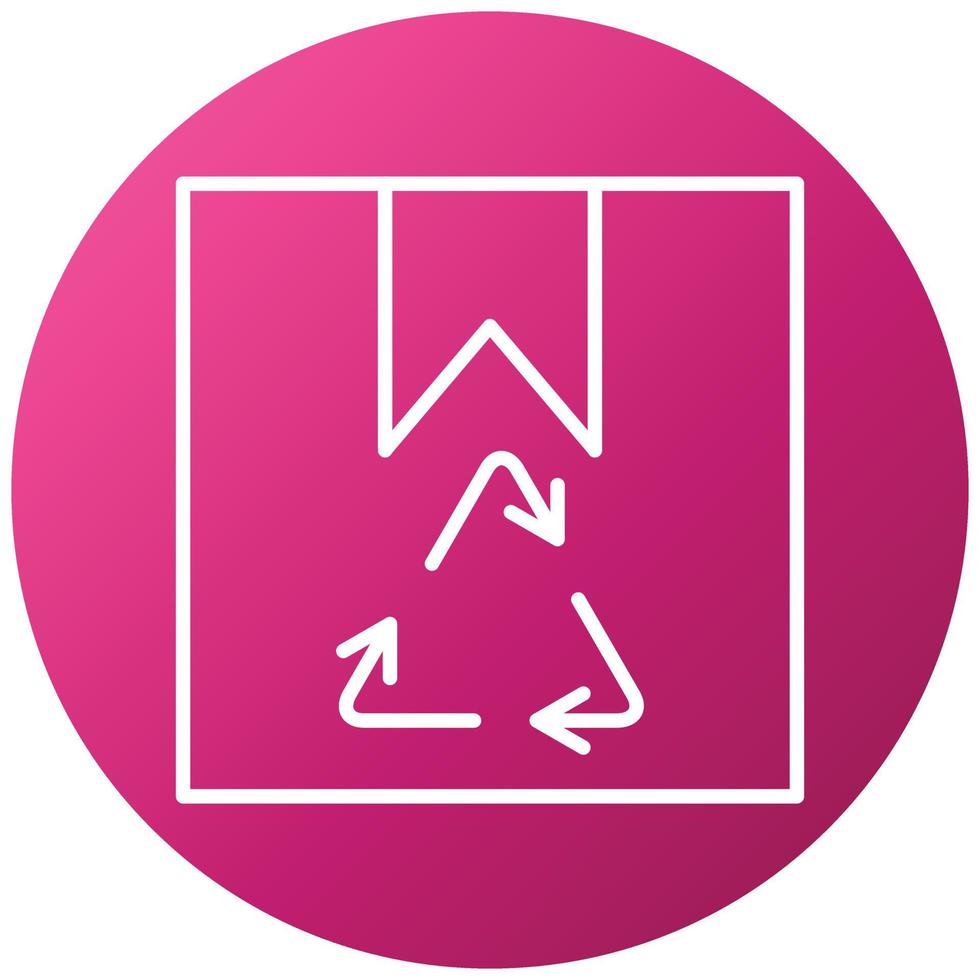 Package Recycle Icon Style vector