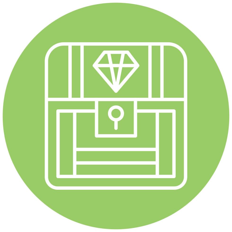 Treasure Chest Icon Style vector