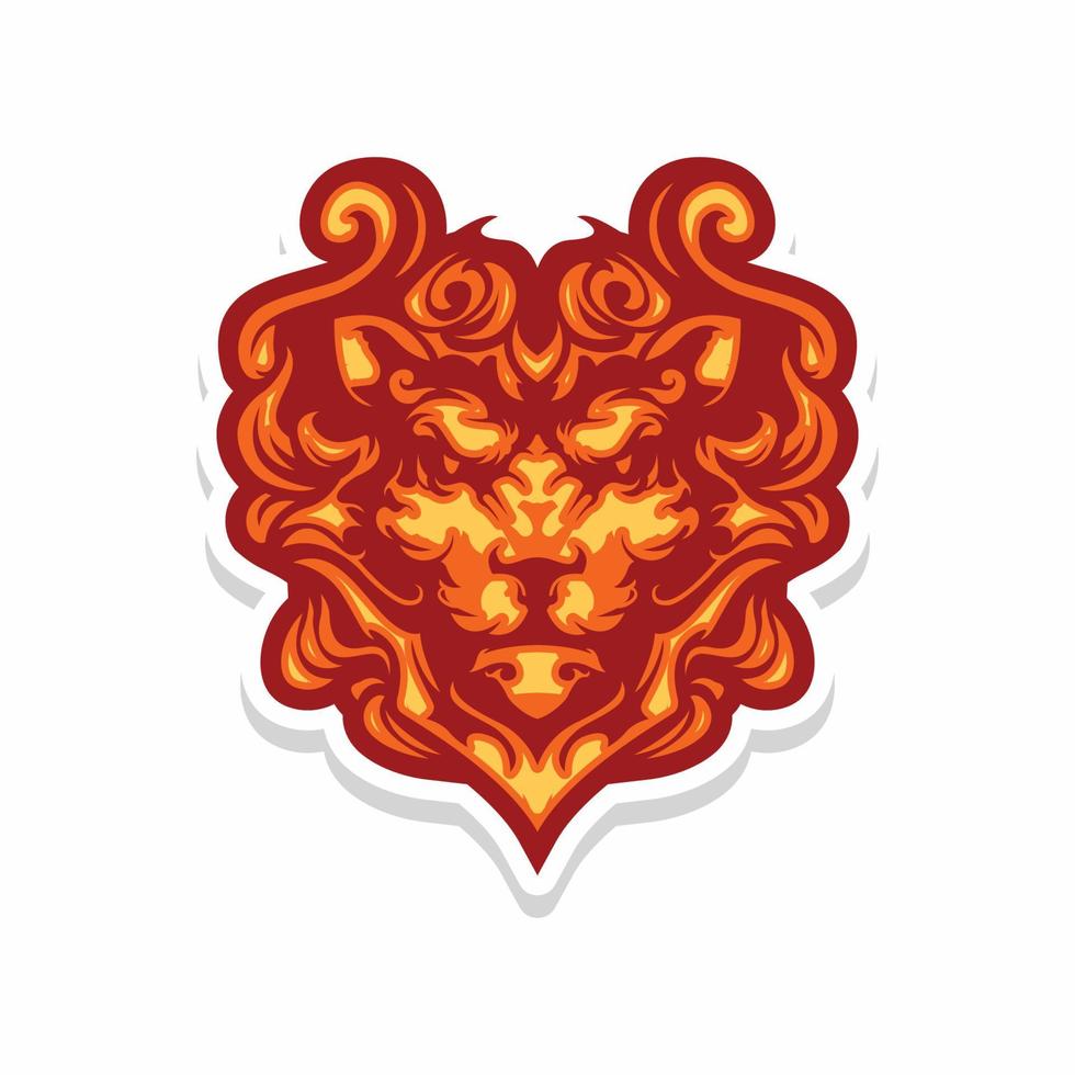 lion head for your community symbol. also can be produced for t-shirt vector