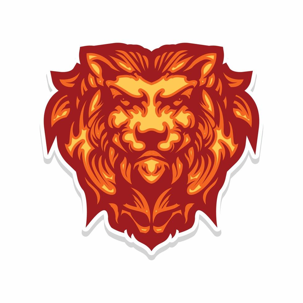 lion head for your community symbol. also can be produced for t-shirt vector
