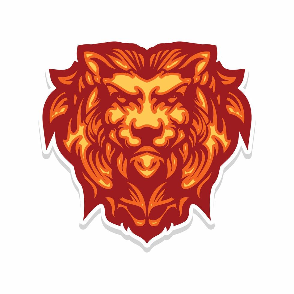 lion head for your community symbol. also can be produced for t-shirt vector