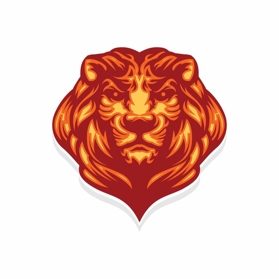 lion head for your community symbol. also can be produced for t-shirt vector