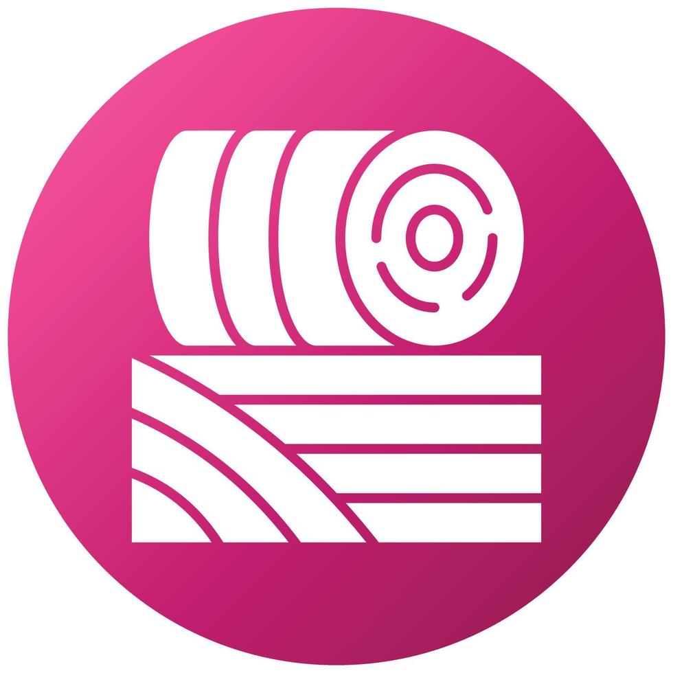 Hay Bale Icon Style vector
