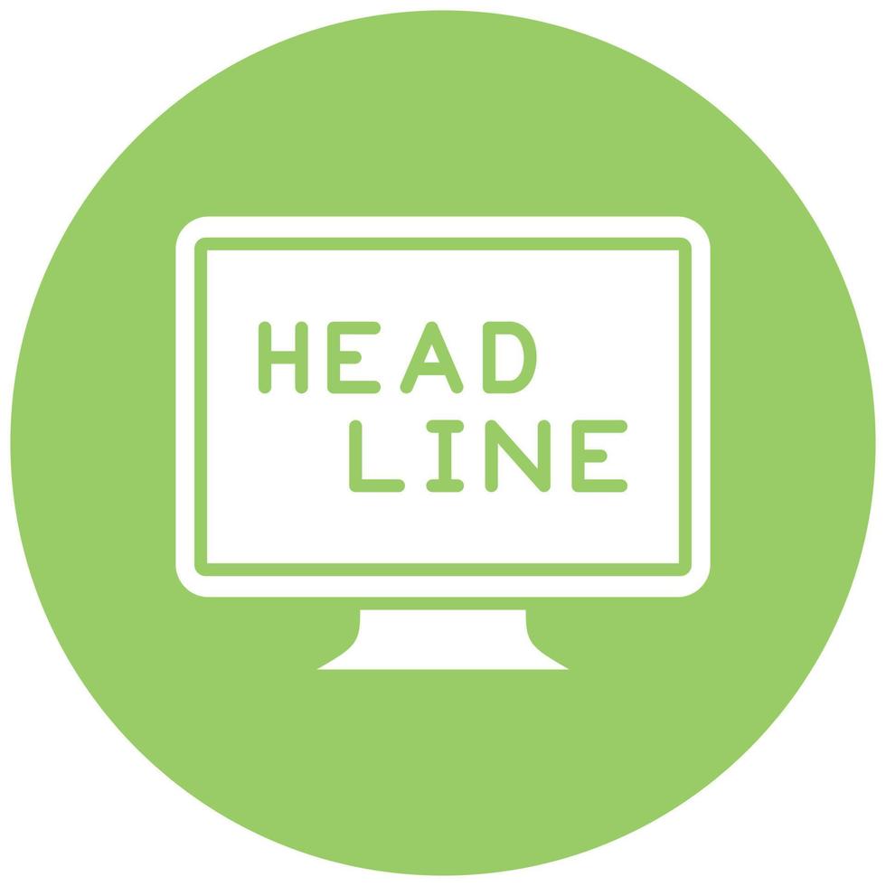 Headline Icon Style vector