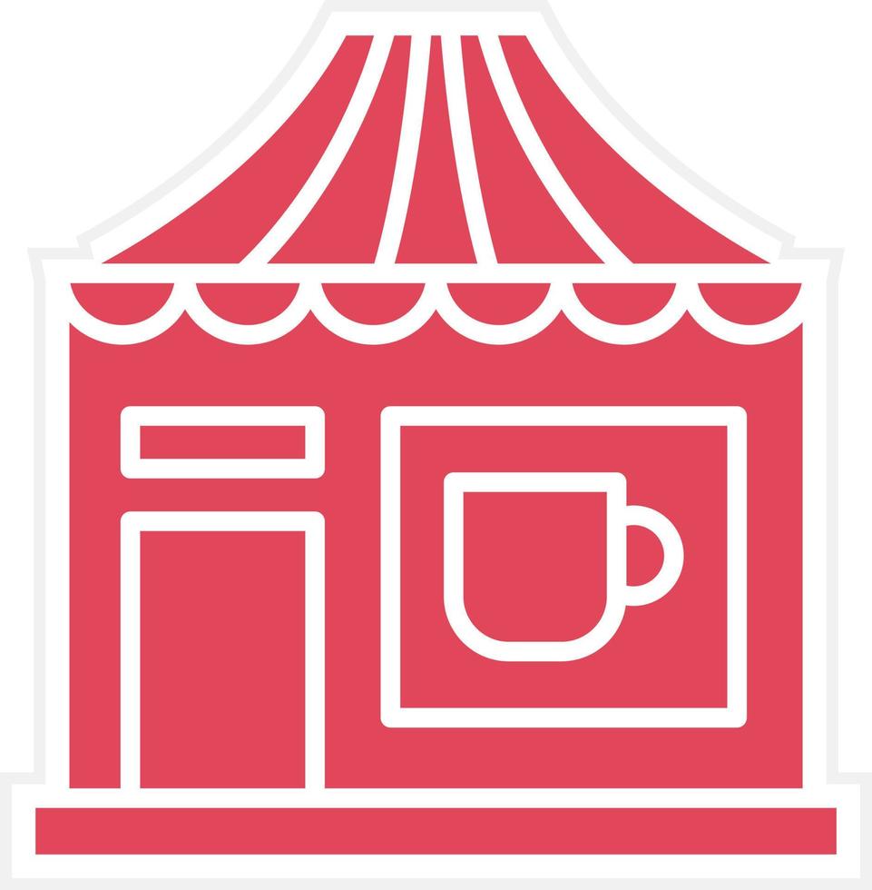 Tea Stall Icon Style vector