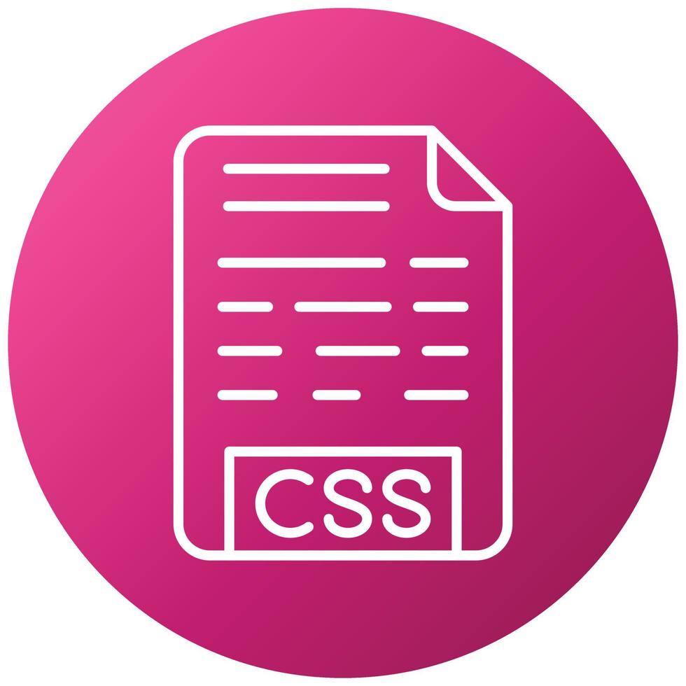 CSS File Icon Style vector