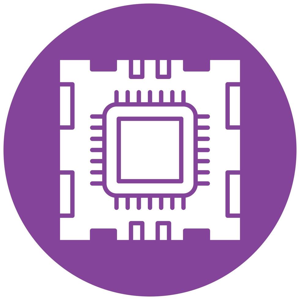 Microprocessor Icon Style vector