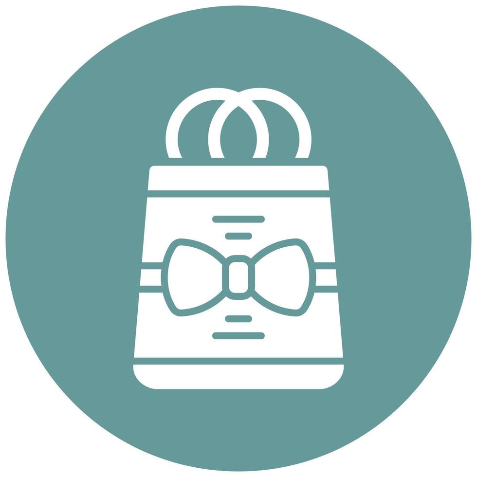 Gift Bag Icon Style vector
