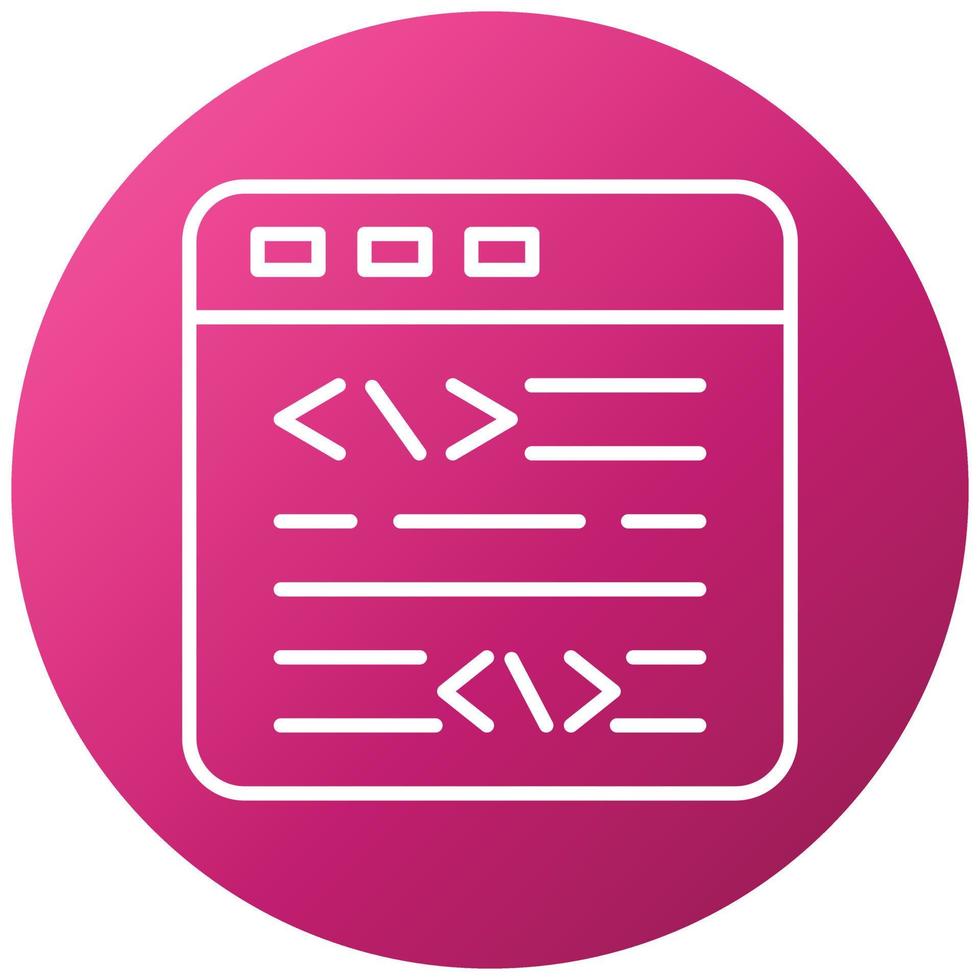 Website Coding Icon Style vector