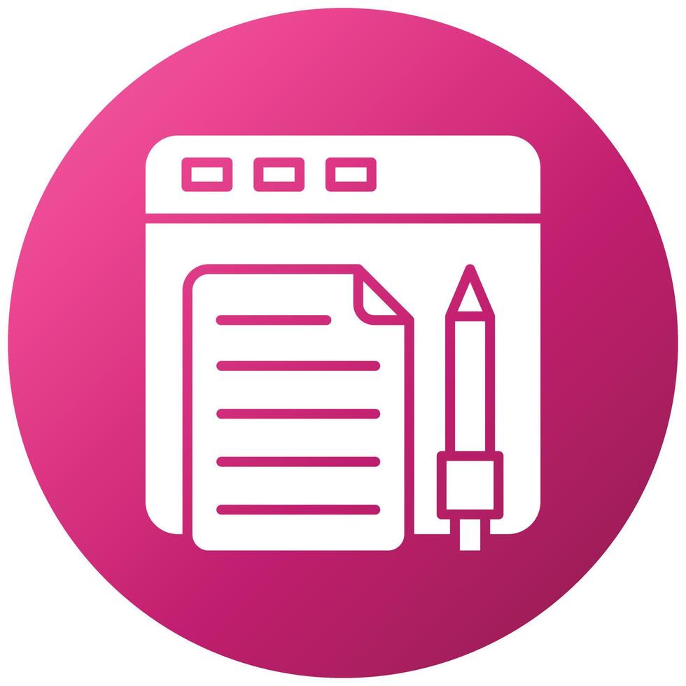 Online Content Icon Style vector