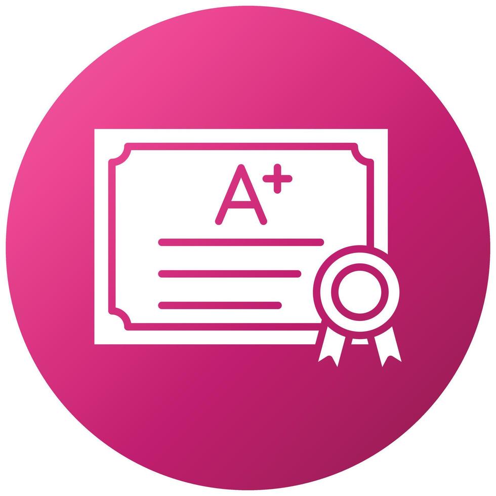 Grade Icon Style vector