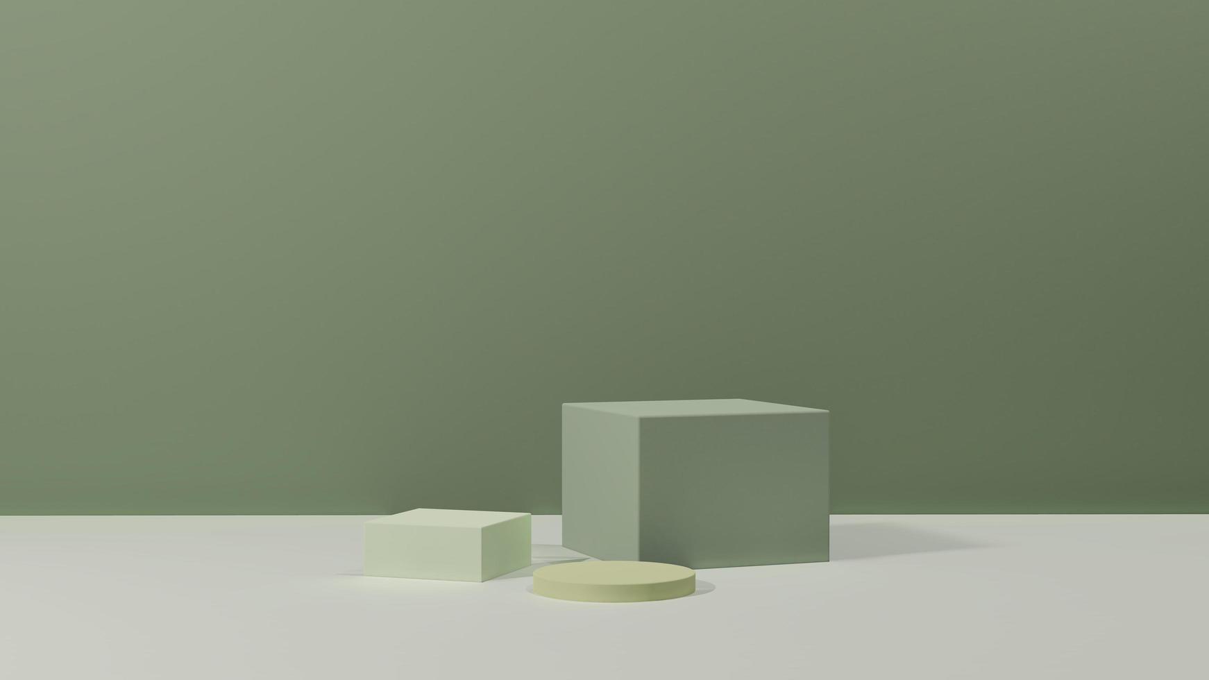 3d render image gray marble podium with white background product display advertisement. photo