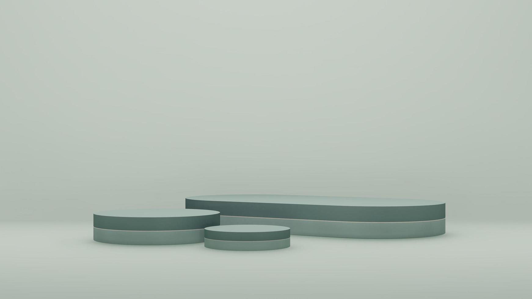 3d render image gray marble podium with white background product display advertisement. photo
