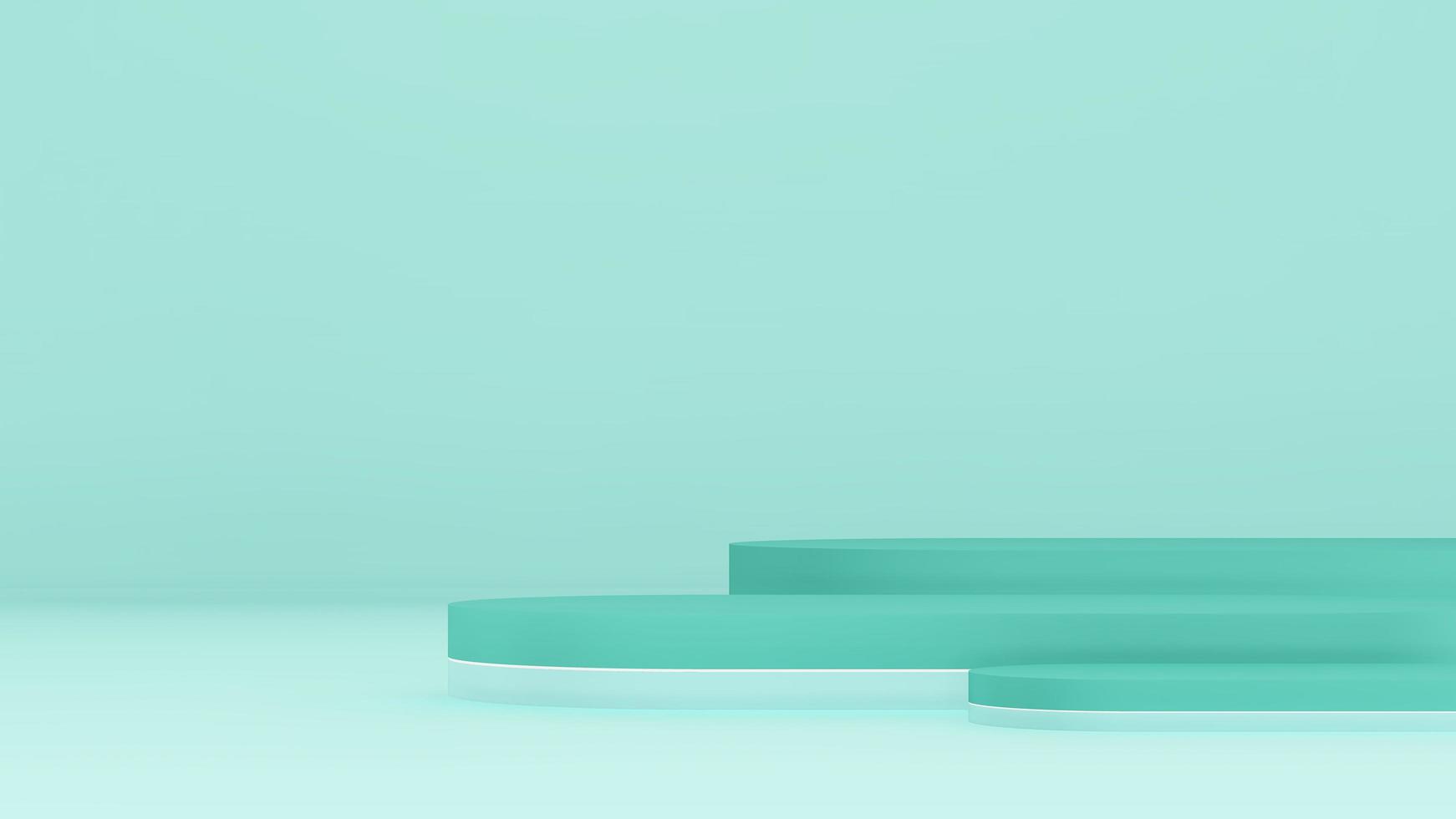 3d render image gray marble podium with white background product display advertisement. photo