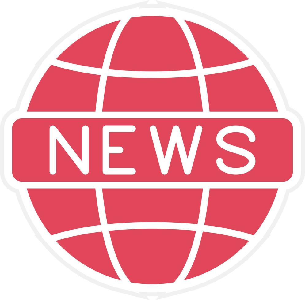 Global News Icon Style vector