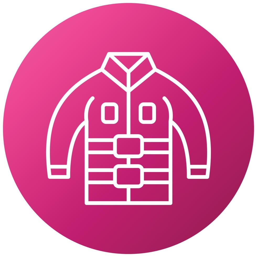 Firefighter Jacket Icon Style vector