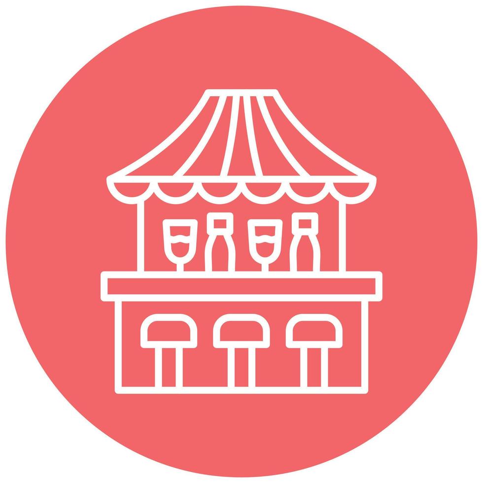 Bar Counter Icon Style vector