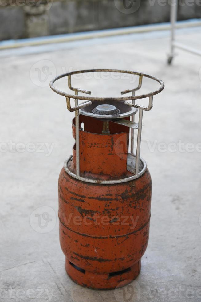 tanque de gas de cocina antiguo foto