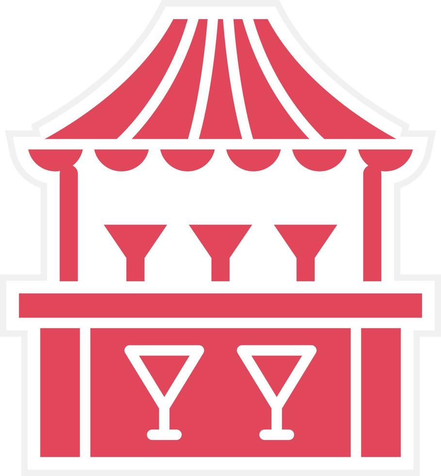 Beverage Stall Icon Style vector