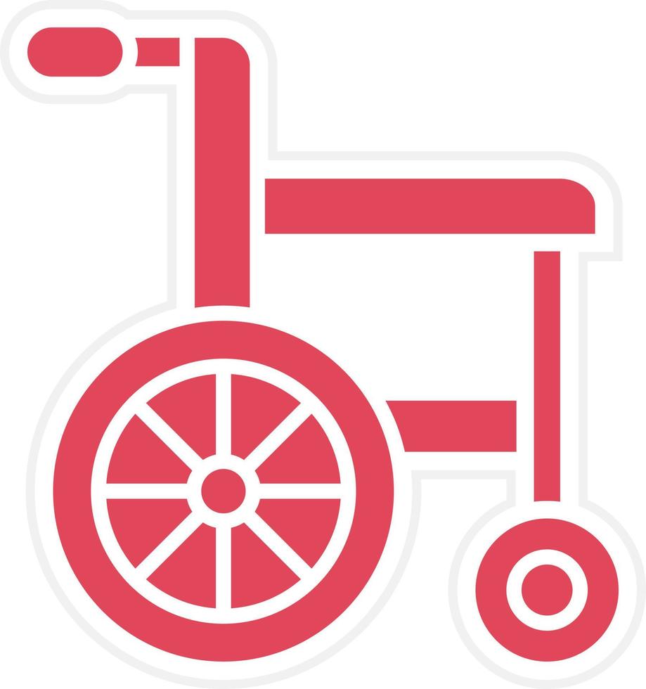 Wheelchair Icon Style vector