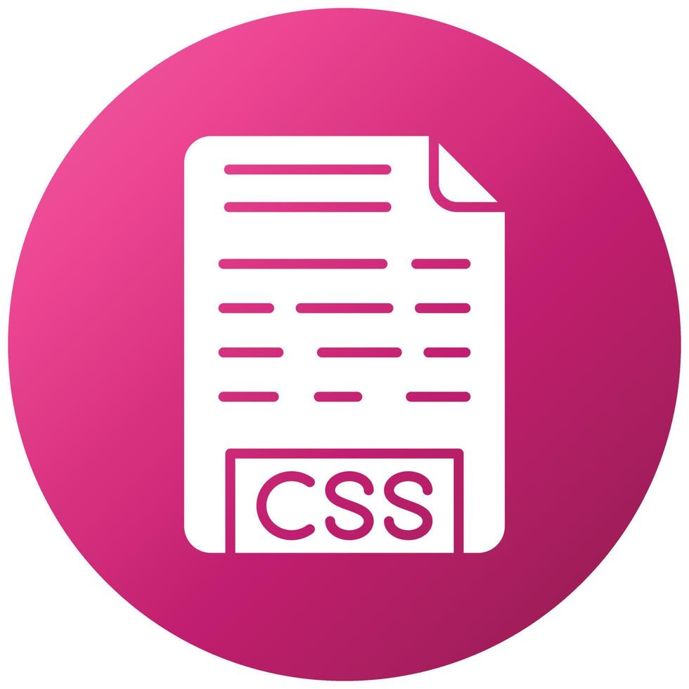 CSS File Icon Style vector