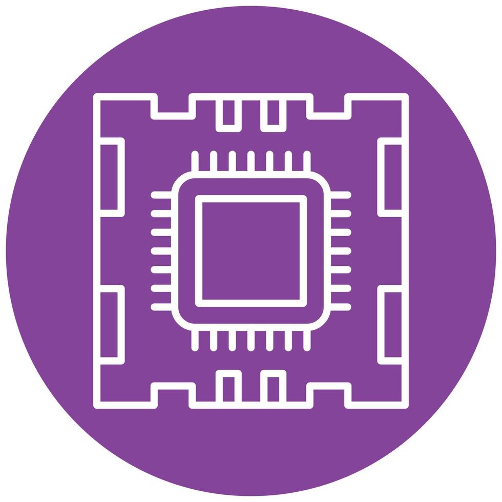Microprocessor Icon Style vector