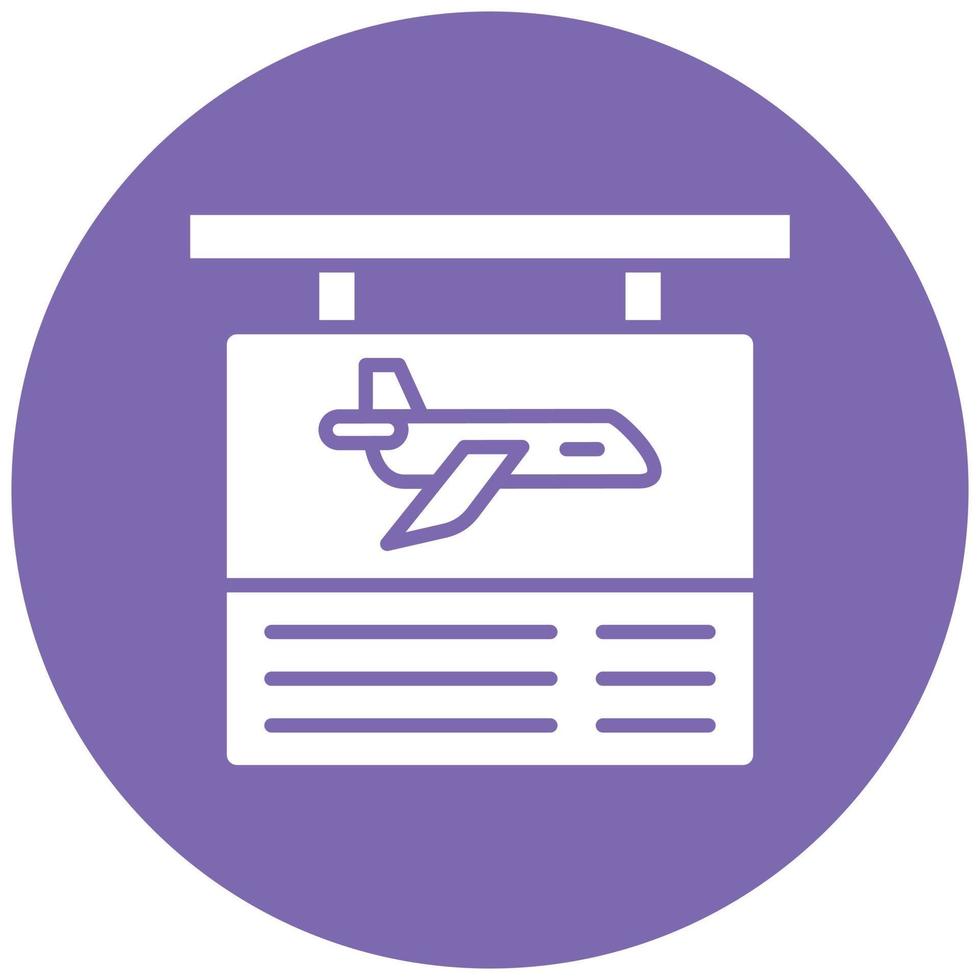 estilo de icono de información de vuelo vector